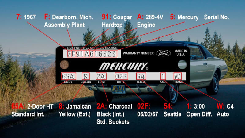 Is it numbers matching? 1967 small-block Cougar decoded